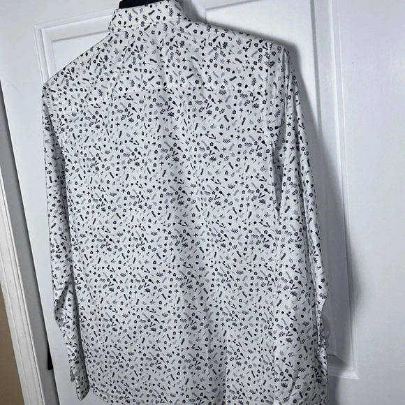 Jack & Jones,Men shirt Sm & Med,NWT,cotton 100,white & blue.BETTER COTTON ORG - Picture 10 of 13